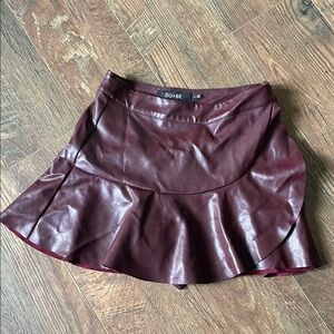 DO+BE Women's Wine Mini Skirt